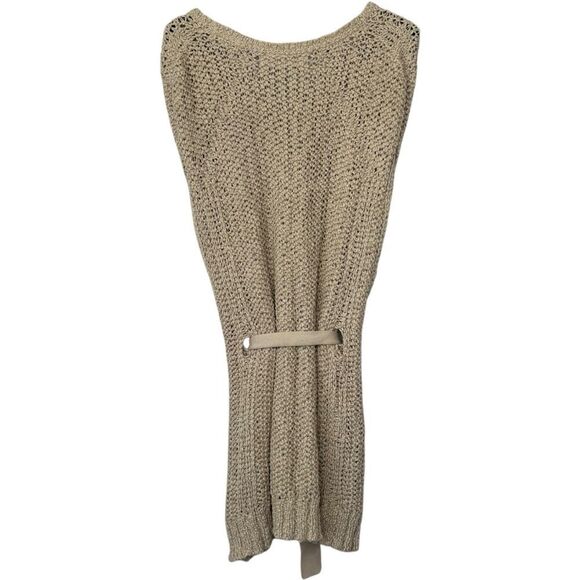 |EUC| SPARROW {Anthropologie} Sleeveless Boho Knit Tunic Belted Sweater Dress - Picture 6 of 6